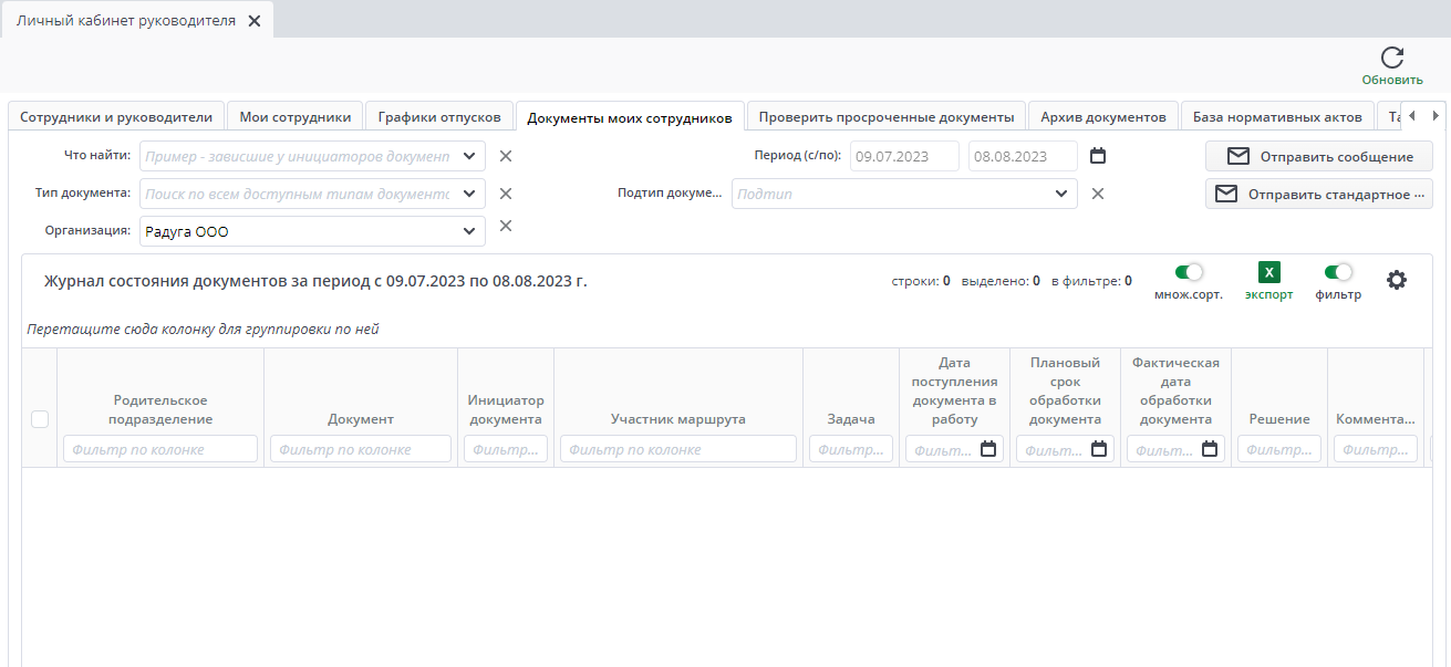 Документы сотрудников